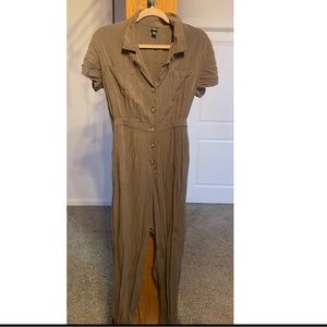 Military green jumpsuit